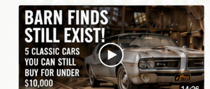 Barn Finds Still Exist